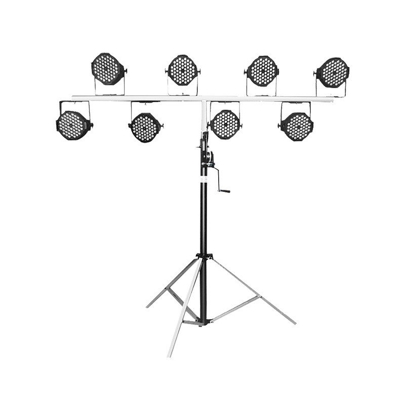 加厚舞台灯手摇升降三脚灯架舞台灯光设备全套婚庆帕灯面光灯灯架